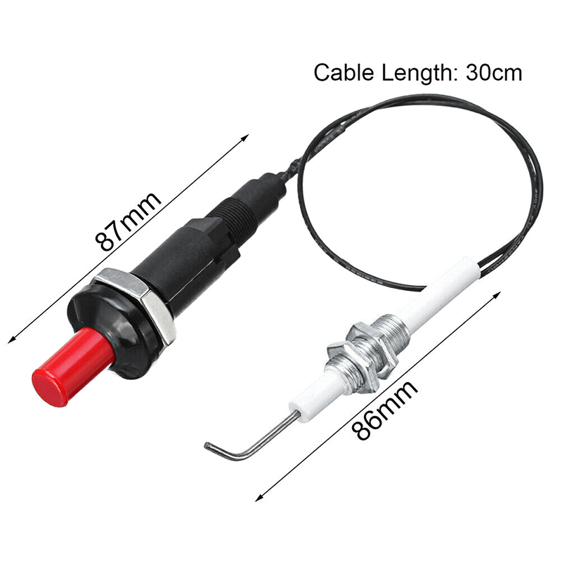 Outdoor Camping Kitchen Set - Tombol tekan Piezo Ignitor dengan kabel