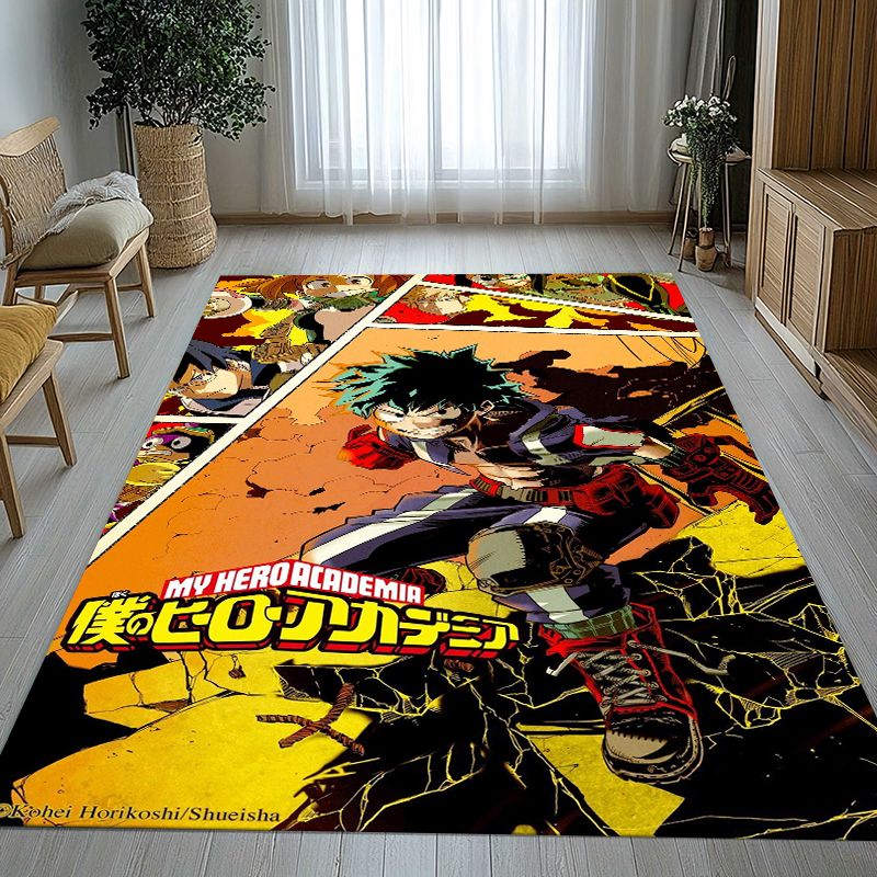 Outdoor Camping Anime - Karpet Lembut Anti-selip Ruang Tamu Kartun