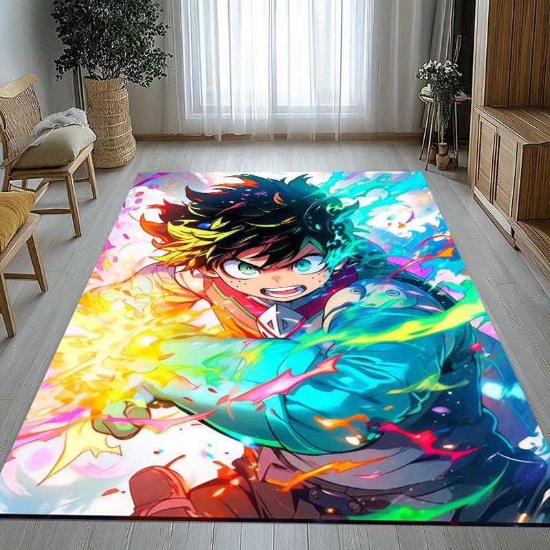 Outdoor Camping Anime - Karpet Lembut Anti-selip Ruang Tamu Kartun
