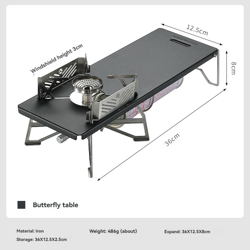 Outdoor Camping Kitchen Set - CAMPINGMOON GT-3 Hitam Set Meja Dapur