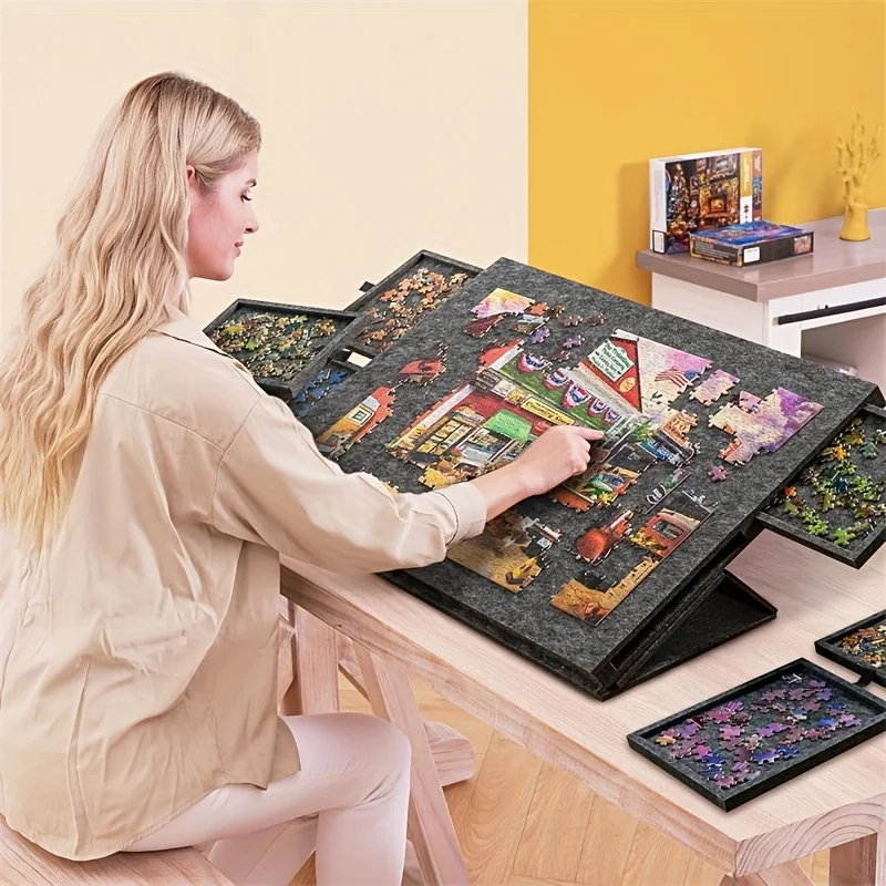 Camp Table Folding - Meja Puzzle Jigsaw 6 Laci 1500