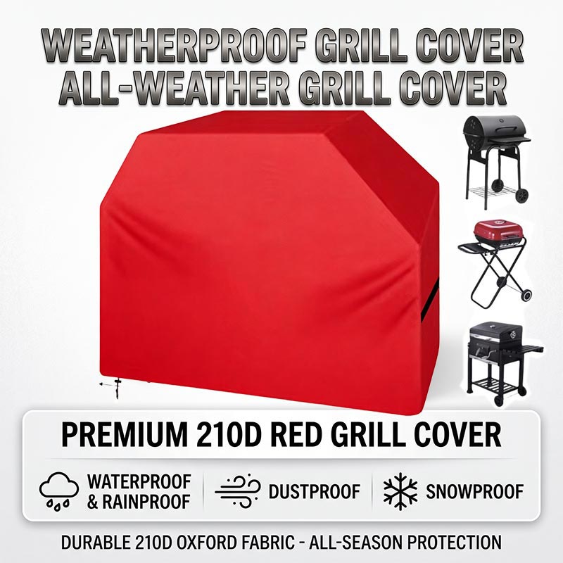 Outdoor Camping Grill - Penutup BBQ 210D Anti Debu Tahan