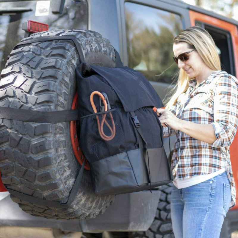 Outdoor Camping Bin - Mobil ban penyimpanan ban tas sampah