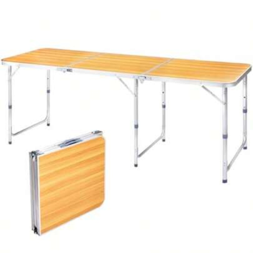 Outdoor Camping Kitchen Setup - Meja Lipat Portabel untuk Berkemah, Meja
