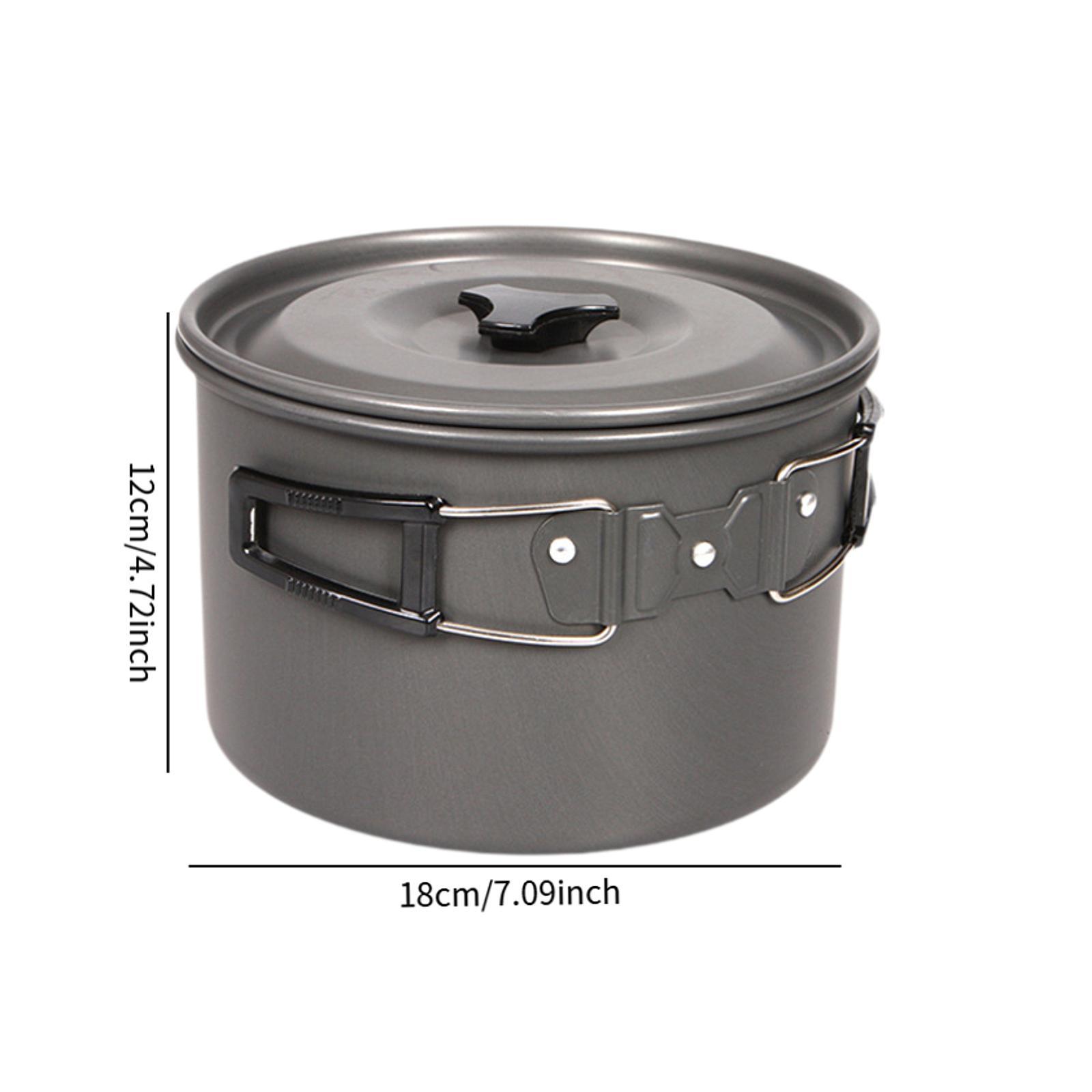 Outdoor Camping Kitchen Setup - Panci Masak Ringan Anti Lengket Aluminium