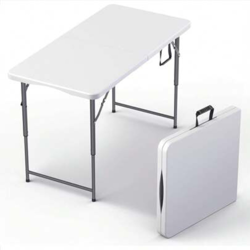 Camp Table Folding - Meja Lipat 4FT dengan Ketinggian yang
