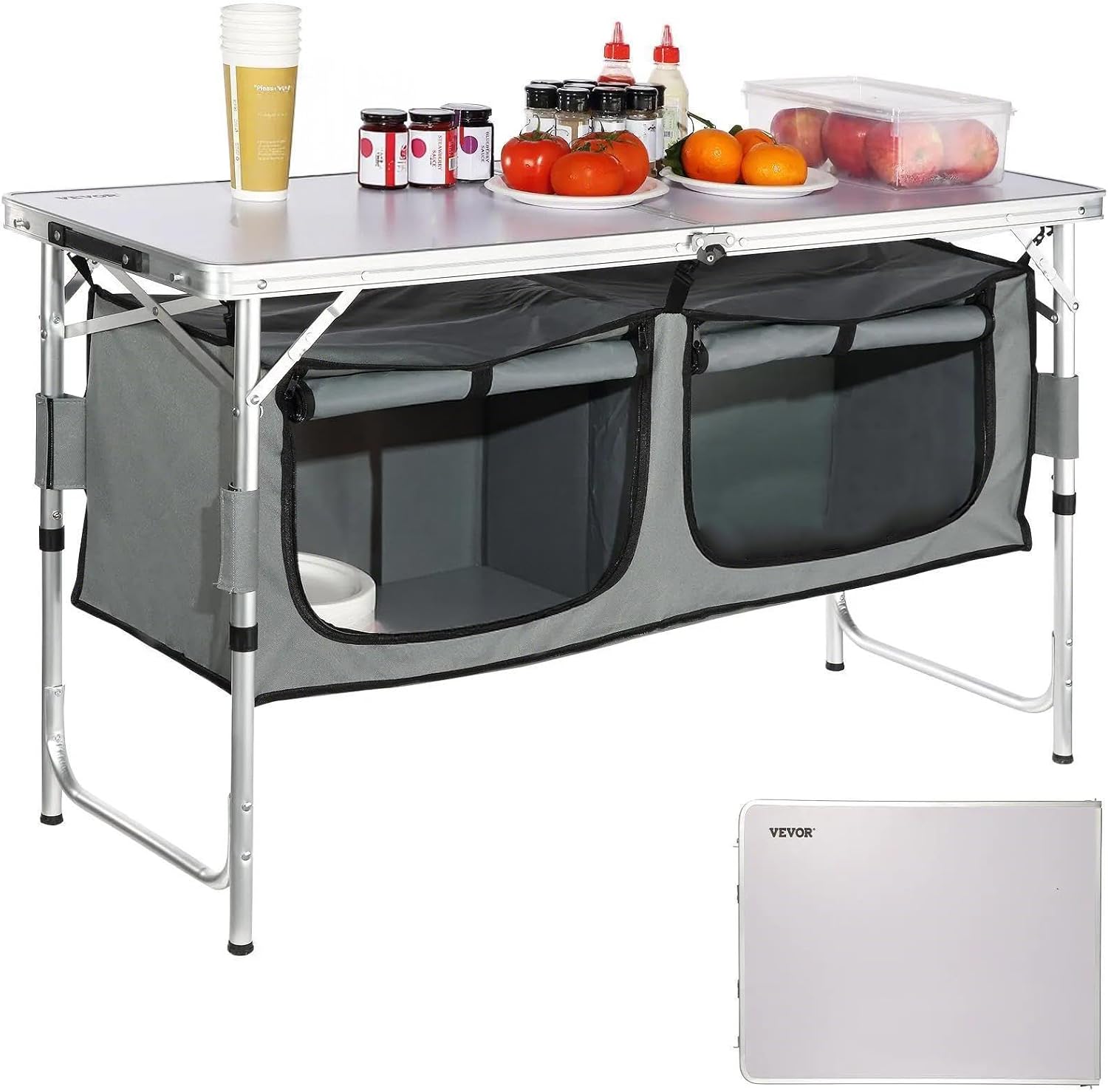 Outdoor Camping Kitchen Setup - Stasiun Dapur Camping, Meja Masak Lipat