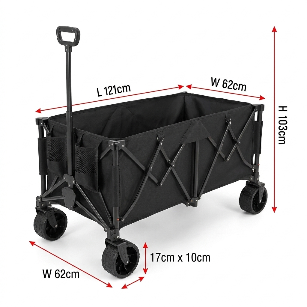 Camp Table Folding - Gerobak Lipat Tugas Berat Khusus dengan