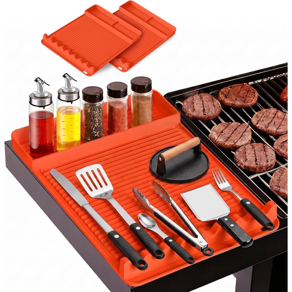 Outdoor Camping Grill - Alas Panggangan Silikon Tahan Panas -