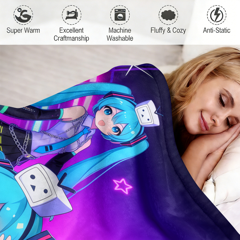 Selimut Flanel Hatsune Miku, S - Outdoor Camping Anime ulasan dan harga