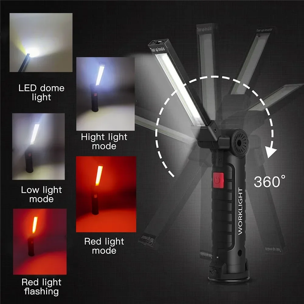 Senter LED COB Portabel Lampu  - Outdoor Camping Light Portable ulasan dan harga