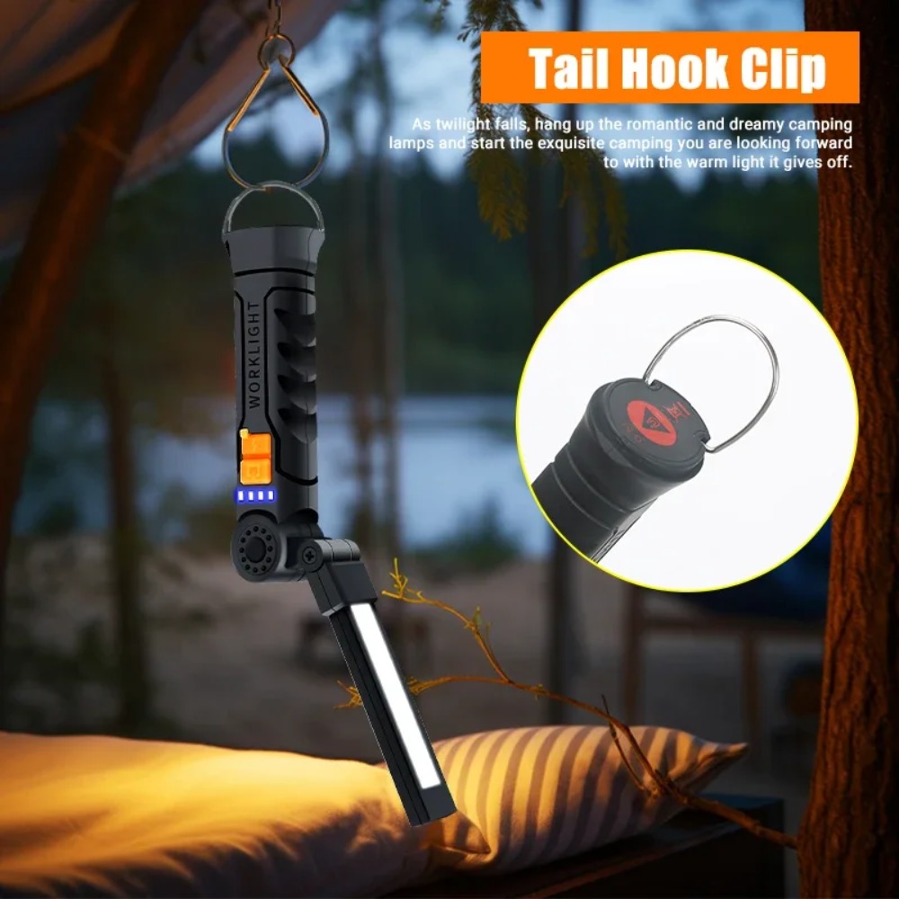 Senter LED COB Portabel Senter - Outdoor Camping Light Portable ulasan dan harga