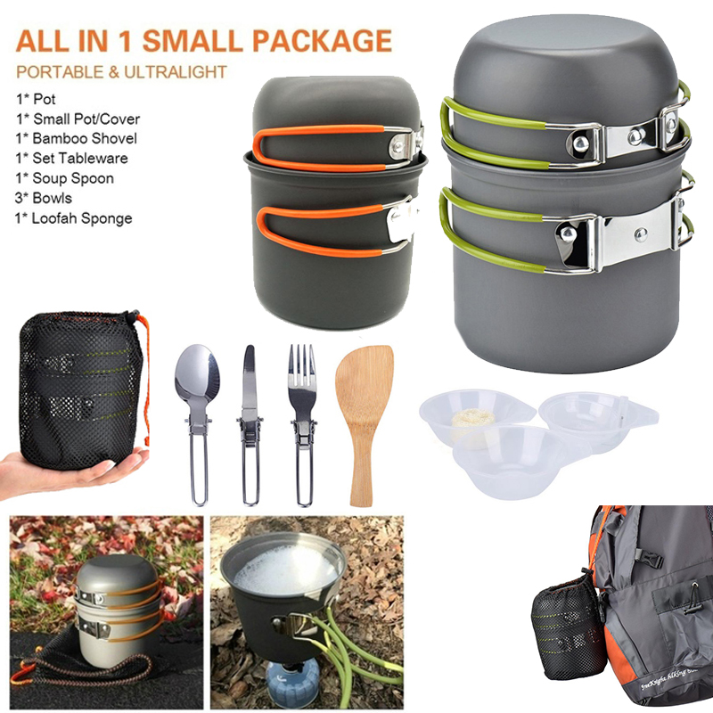 Panci Berkemah Baru Set Luar R - Outdoor Camping Kitchen Set ulasan dan harga