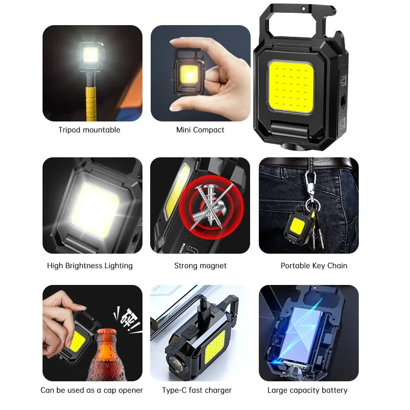 Lampu Gantungan Kunci Senter M - Outdoor Camping Light Portable ulasan dan harga