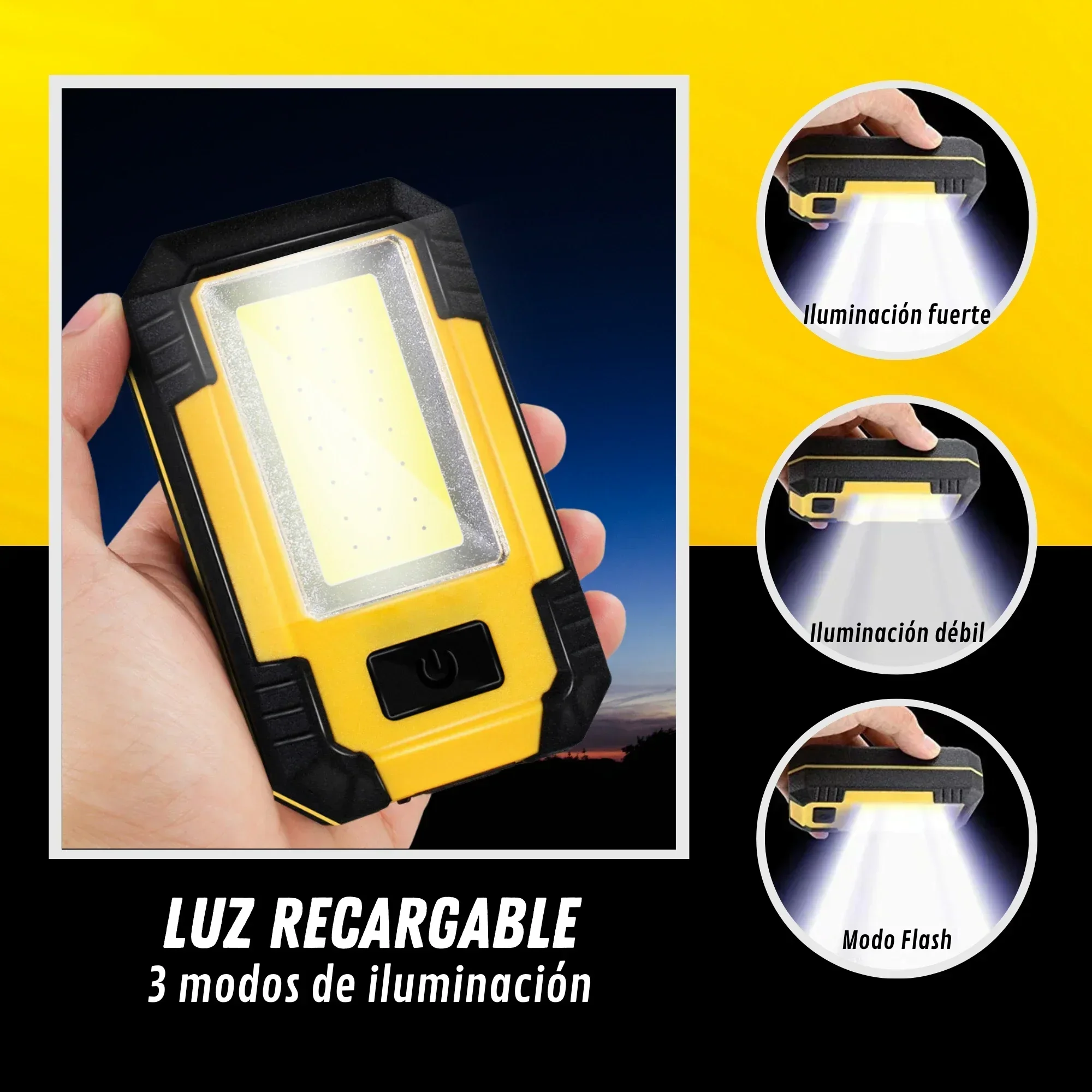 Lampu Kerja Isi Ulang 4000mAh  - Outdoor Camping Light Portable ulasan dan harga