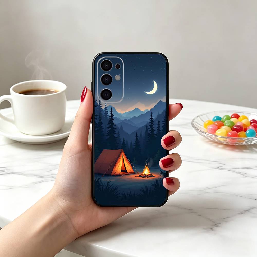 Casing Ponsel Motif Alam Gunun - Outdoor Camping Anime ulasan dan harga