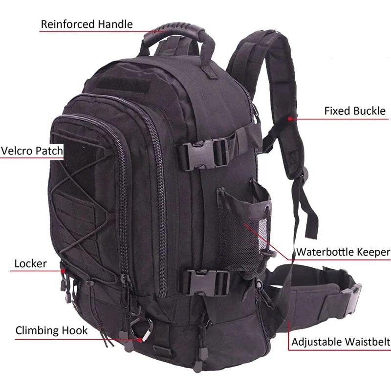 Ransel Militer 65L untuk Pria, - Lightweight Backpack 65L ulasan dan harga