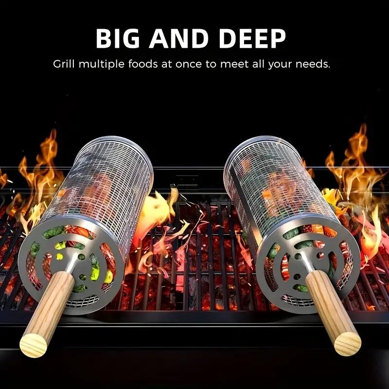 Keranjang Panggangan BBQ Baja  - Outdoor Camping Grill ulasan dan harga