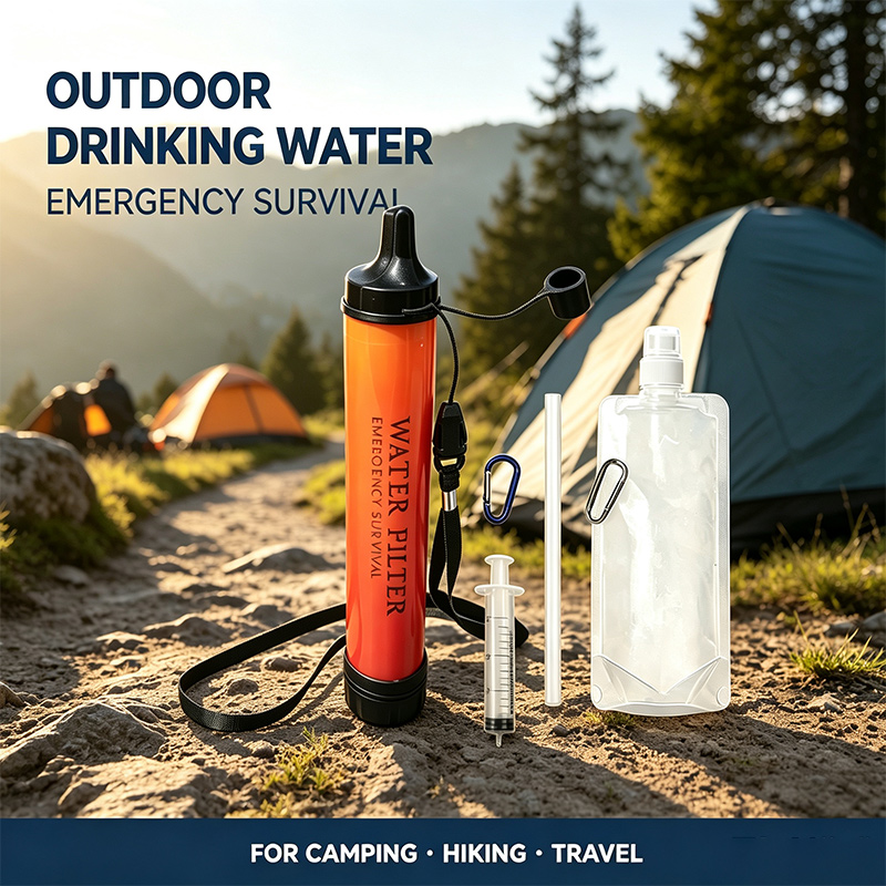 Sedotan Penyaring Air Darurat  - Outdoor Camping Water Filter ulasan dan harga