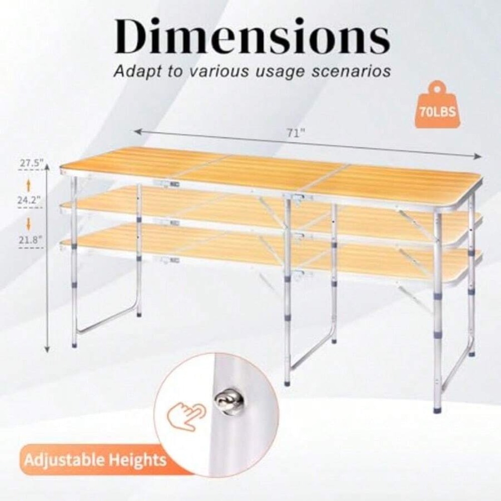 Meja Lipat Portabel untuk Berk - Outdoor Camping Kitchen Setup ulasan dan harga