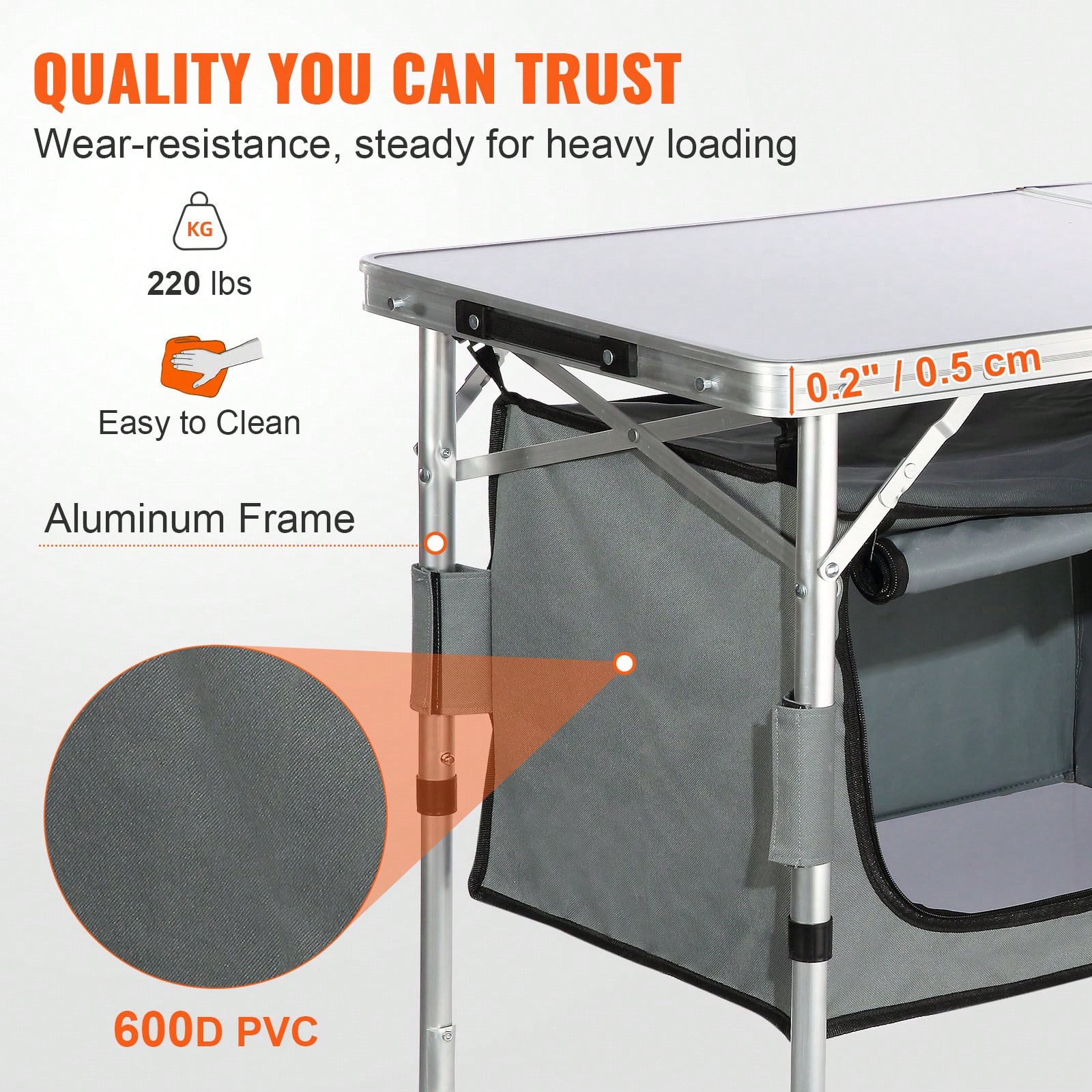 Meja Dapur Lipat untuk Berkema - Outdoor Camping Kitchen Set ulasan dan harga