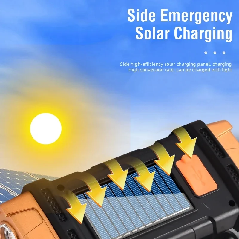 Senter LED Tenaga Surya USB Po - Outdoor Camping Light Portable ulasan dan harga