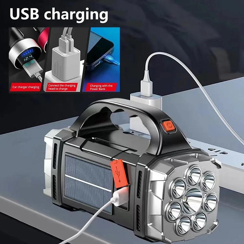 Senter LED Tenaga Surya USB Po - Outdoor Camping Light Portable ulasan dan harga