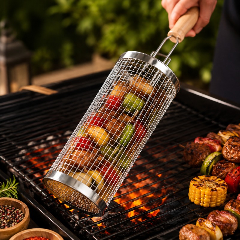 Set Keranjang Panggangan Barbe - Outdoor Camping Grill ulasan dan harga