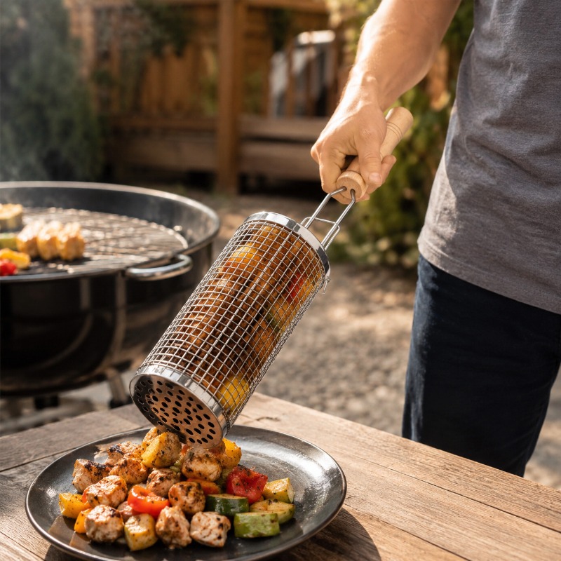Set Keranjang Panggangan Barbe - Outdoor Camping Grill ulasan dan harga