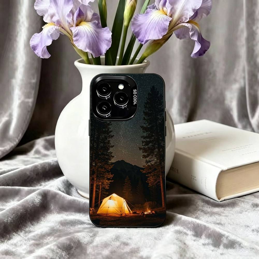 Casing Ponsel Motif Alam Gunun - Outdoor Camping Anime ulasan dan harga