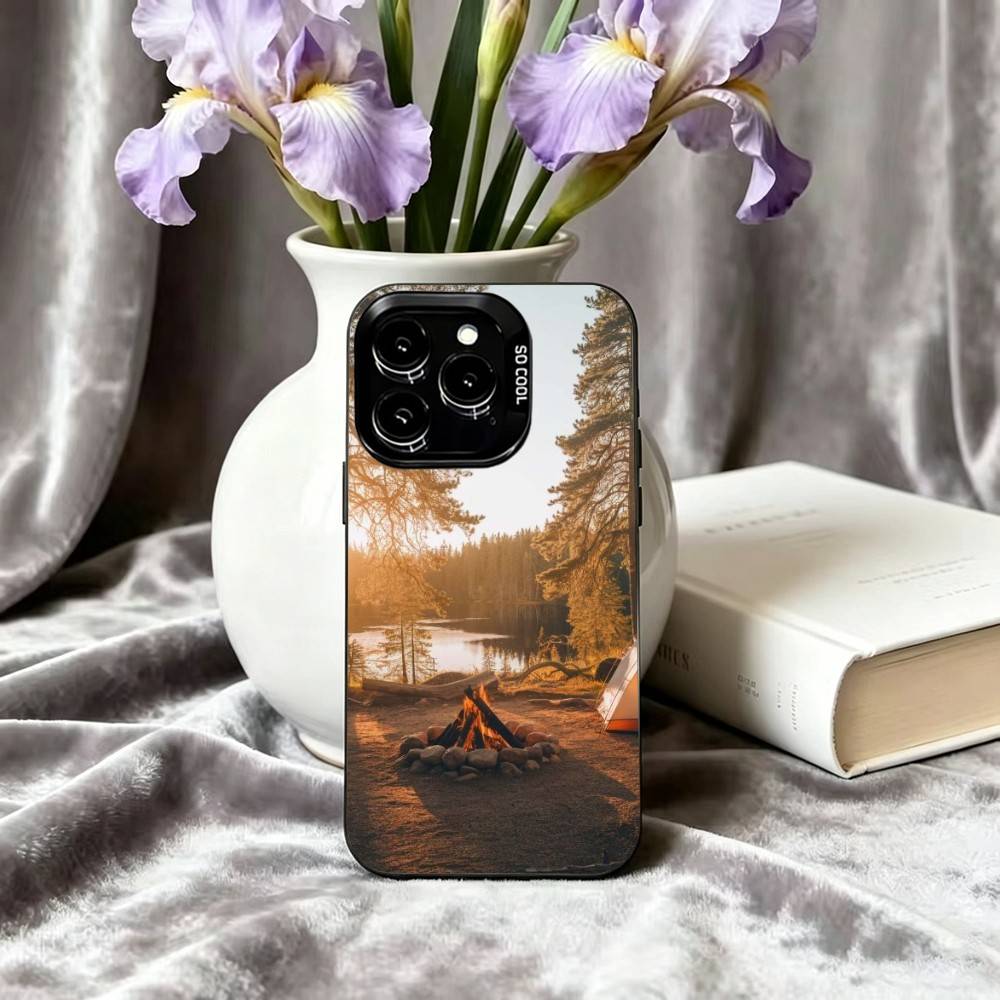 Casing Ponsel Motif Alam Gunun - Outdoor Camping Anime ulasan dan harga